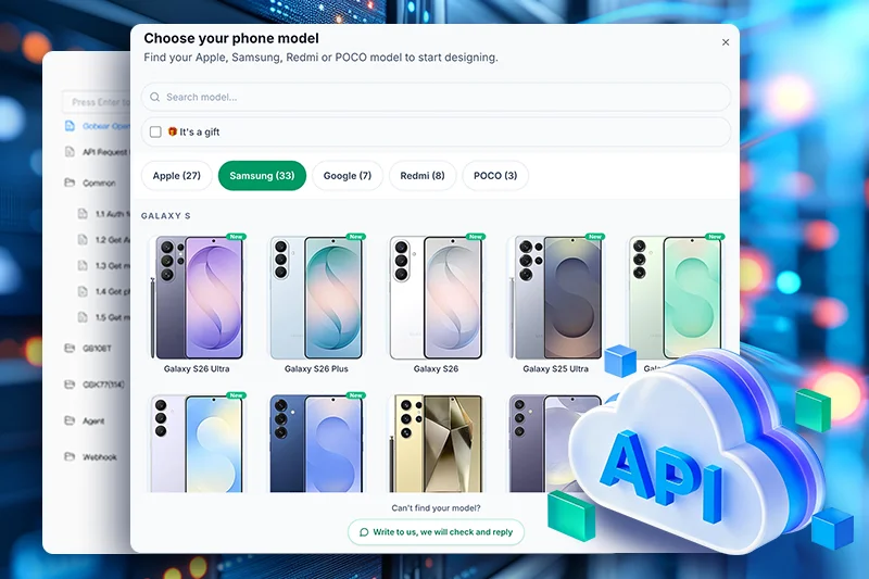 Customer scanning QR code to order from online store