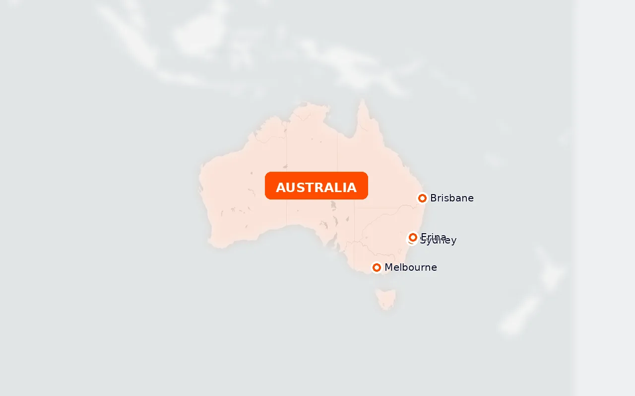 CubeLab locations map, Australia