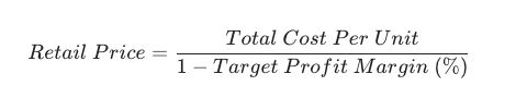 pricing formula
